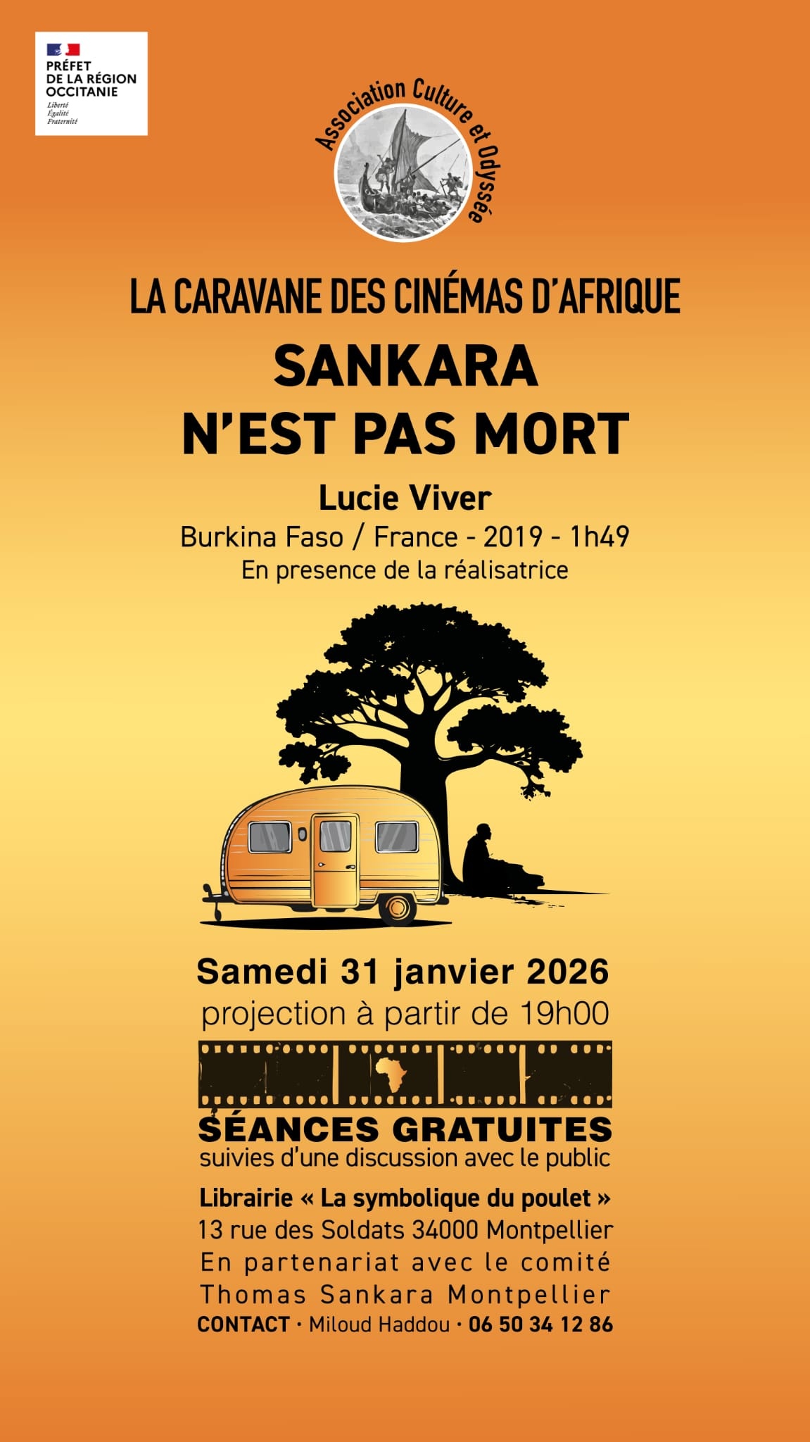 [2026-01-31] La caravane des cinémas d'Afrique - Sankara n'est pas mort @ La symbolique du poulet (Montpellier)