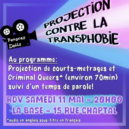 Projection contre la transphobie