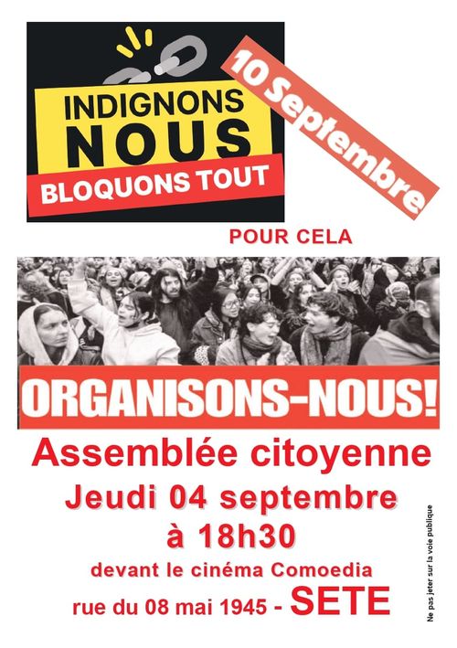 Assemblée générale pour le 10/09