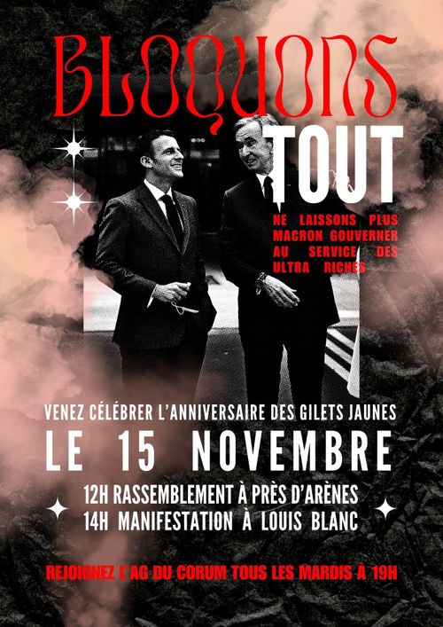 7e Anniversaire des Gilets Jaunes