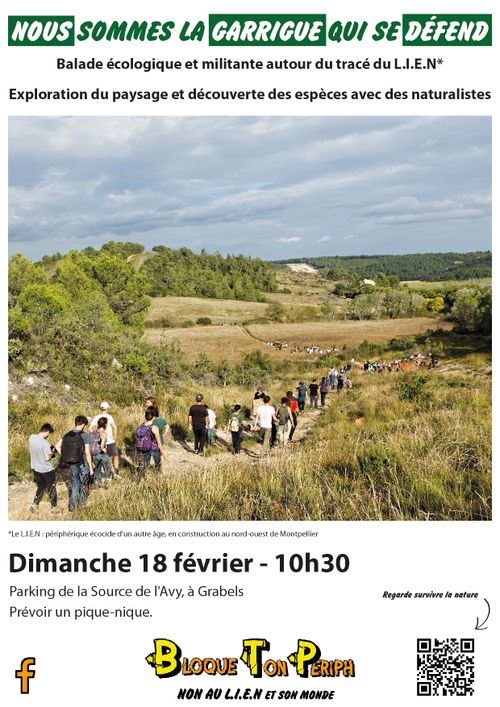 Balade écologique et militante autour du tracé du L.I.E.N.