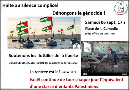 Rassemblement contre le génocide à Gaza
