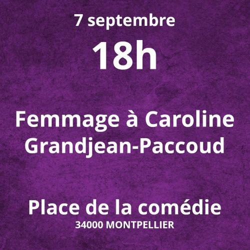 Rassemblement en femmage à Caroline Grandjean-Paccoud (enseignante victime de harcèlement lesbophobe)