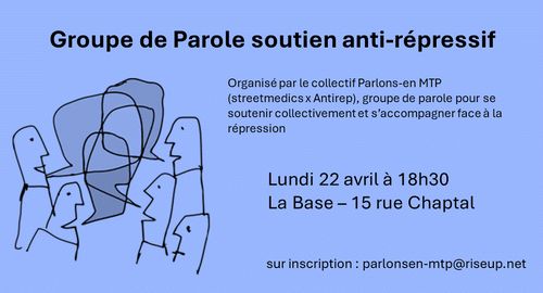 Groupe de parole soutien anti-répressif