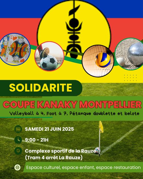 TOURNOI SPORTIF " Coupe Kanaky" en solidarité avec la lutte du peuple Kanak