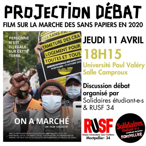 Projection "On a marché" film sur la marche 