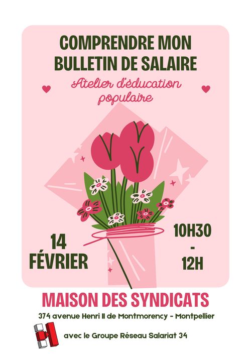 Comprendre mon bulletin de salaire - Atelier d’éducation populaire avec Réseau Salariat 34
