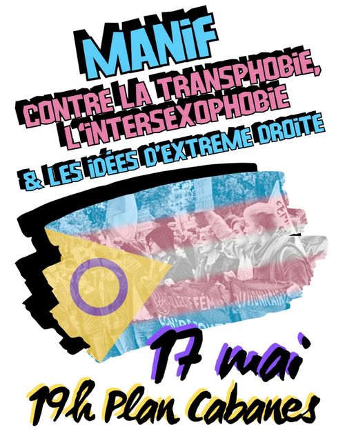 Manif contre la transphobie et l'intersexophobie