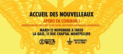Accueil des nouvelleaux XR et les Soulèvements de la terre