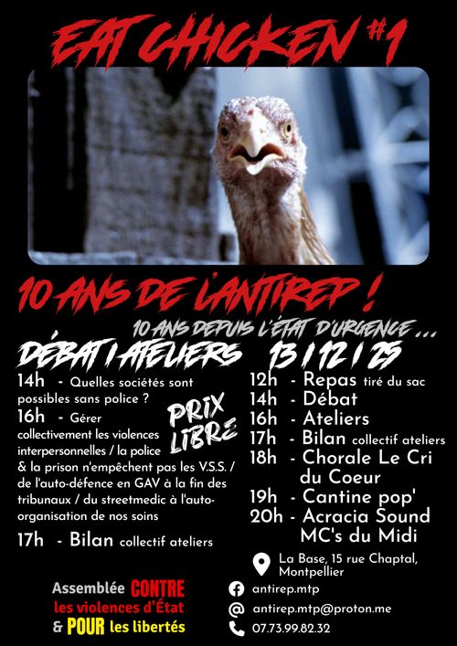 ACABDAY : 10 ans de l’AG antirep de Montpellier