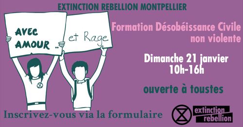 Formation Désobéissance Civile par Extinction Rebellion