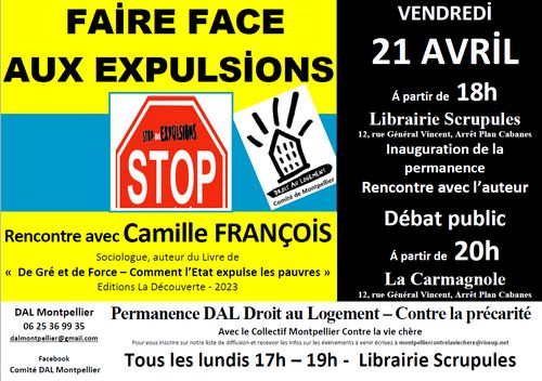 Faire face aux expulsions - Rencontre avec Camille François - 