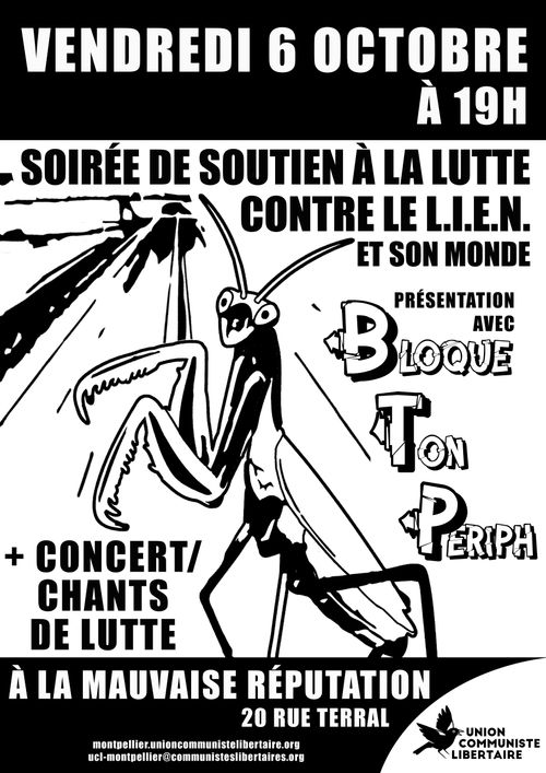 Soirée de soutien à la lutte contre le LIEN et son monde / CONCERT à la Mauvaise Réputation