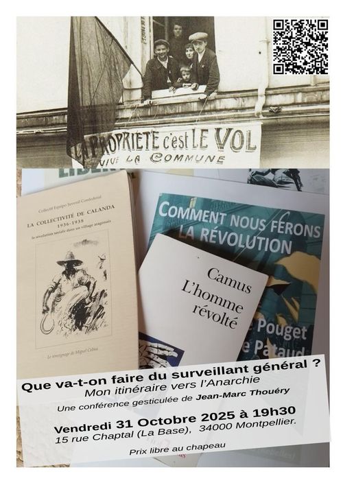 Que va-t-on faire du surveillant général, mon itinéraire vers l'Anarchie