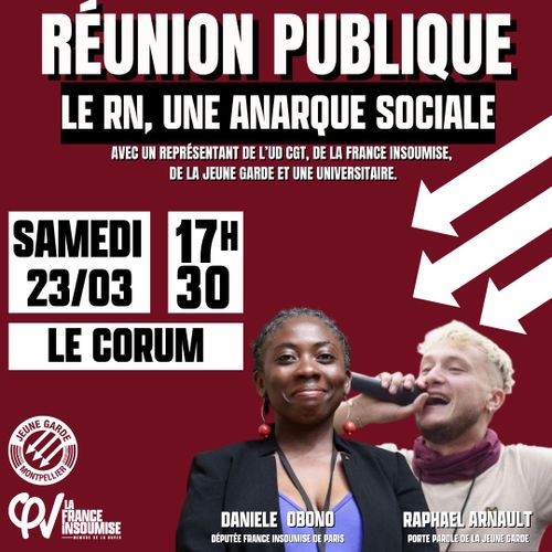 Réunion publique : Le RN, une arnaque sociale