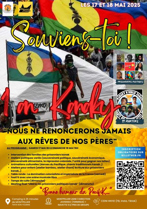 UN AN DU SOULEVEMENT EN KANAKY (commémoration conviviale, politique, culturelle et solidaire ) 