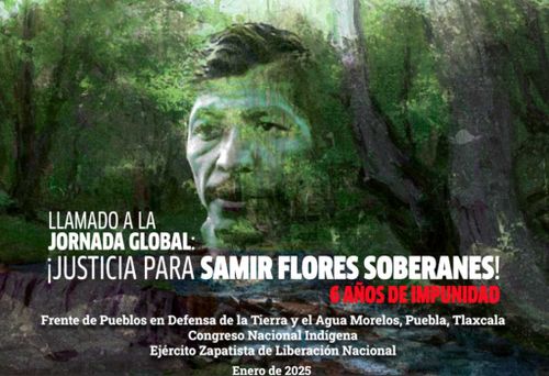 Hommage au zapatiste Samir Flores SOBERANES