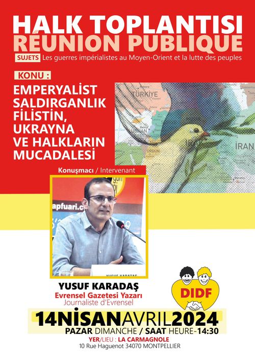 Conférence du journaliste Yusuf Karadaş : les guerres impérialistes au Moyen-Orient et la lutte des peuples