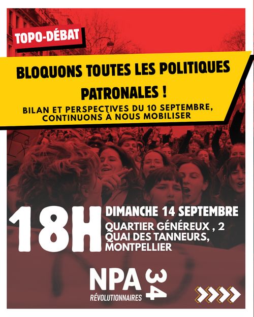 BILAN ET PERSPECTIVES DU 10 SEPTEMBRE, CONTINUONS À NOUS MOBILISER 
