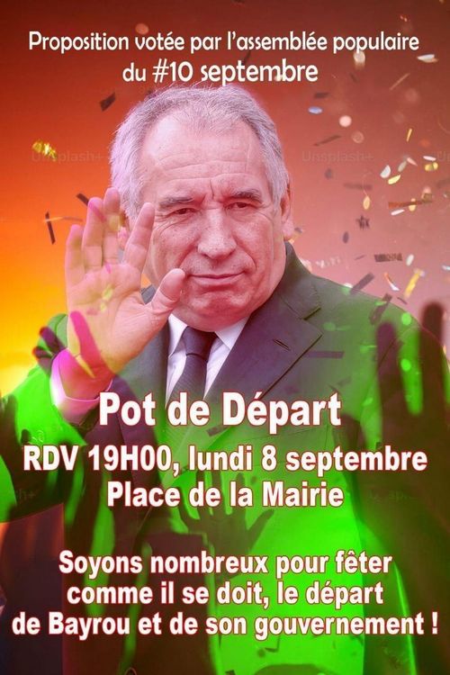Pot de départ de François Bayrou
