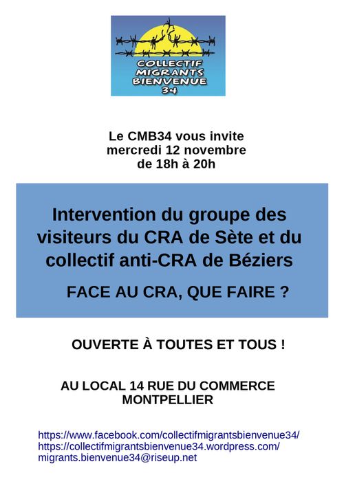 Intervention sur FACE AU CRA, QUE FAIRE? 