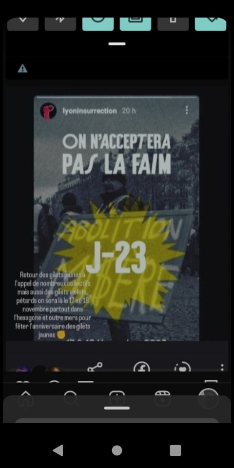 Manif festive et blocage de l'entrée autoroutière, Contre la misère !