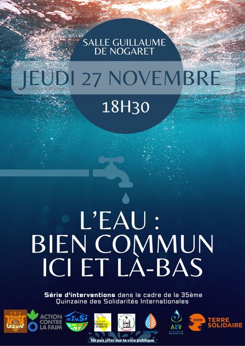 Soirée « L’eau, bien commun ici et là-bas »