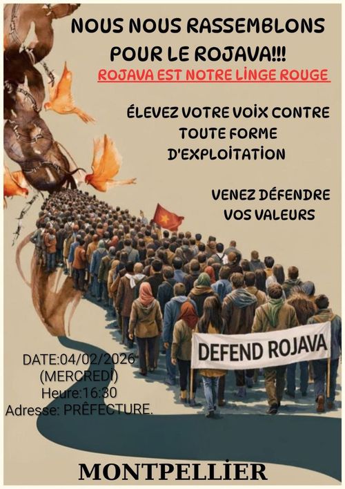 Rassemblement de soutien au Rojava et au peuple kurde