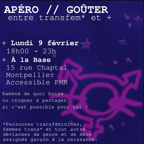 Apéro // Goûter entre transfem et +