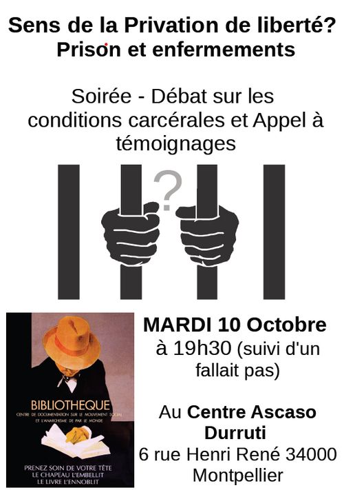 SENS DE LA PRIVATION DE LIBERTE? Prison et enfermements