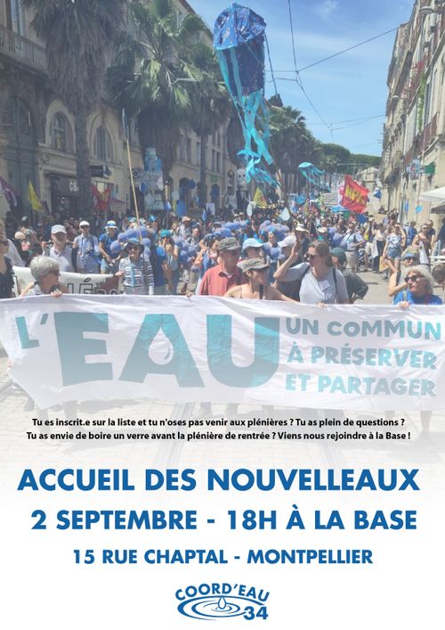Accueil des nouvelleaux de la Coord'Eau34
