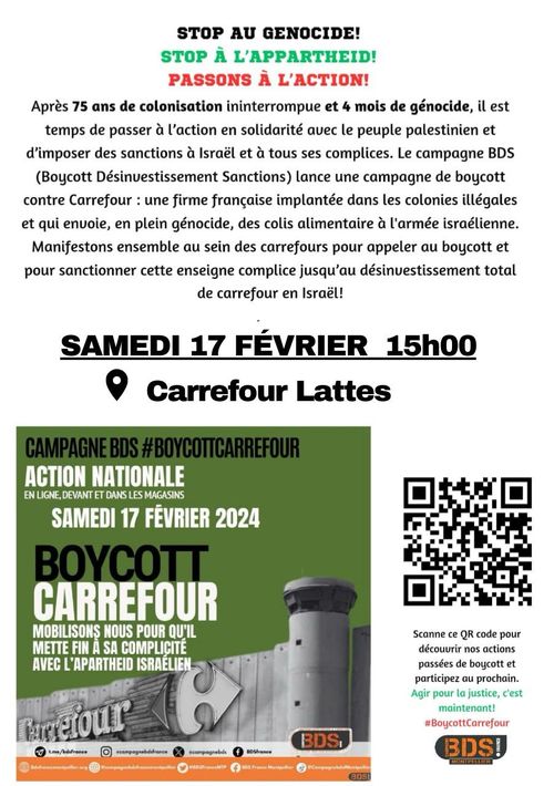 Action boycott Carrefour