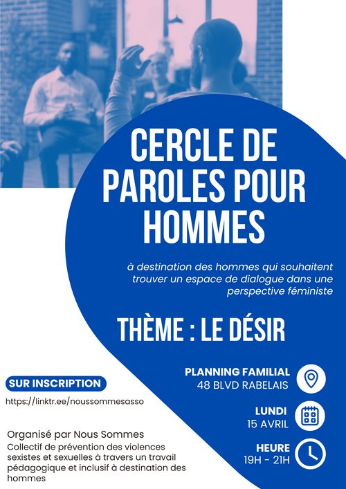 Cercle écoute féministe pour hommes