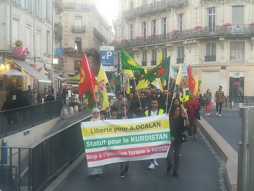 Manifestation contre le remplacement d'un maire et son arrestation par le régime turc au Kurdistan 