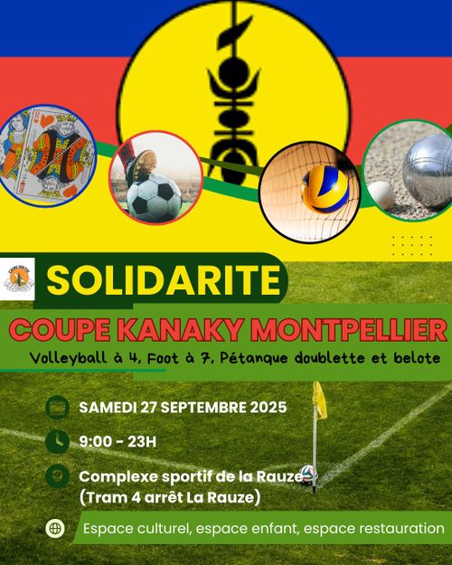Coupe Kanaky- Tournoi sportif en solidarité avec la lutte du peuple Kanak 